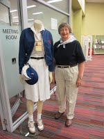 Barbara Scott with her 82 Games Uniform
